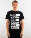 T-Shirt Stockholm Fuck Racism black XS