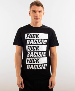T-Shirt Stockholm Fuck Racism black XL