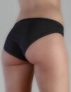 Bio-Damenslip mit Spitze schwarz S