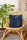 Bio-Kissenbezug Schafgarbe dunkelblau 40x40 cm