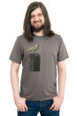 Männer Shirt Kenia Fair Trade Tempelhofer Feldlerche grau XL