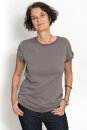 EP Women Rolled Up Sleeve stone wash grey