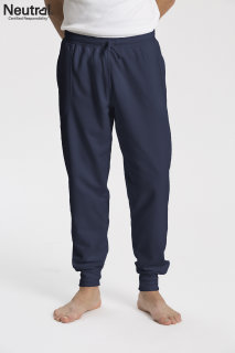 Sweatpants Unisex with Cuff and Zip Pocket navy