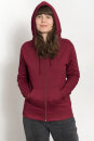 Zip-Hoodie bordeaux M