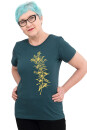 Frauenshirt Kenia Fair Trade Goldraute dunkelgrün M