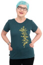 Frauenshirt Kenia Fair Trade Goldraute dunkelgrün L