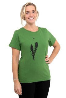 Frauen T-Shirt Kenia Löwenzahn leaf green