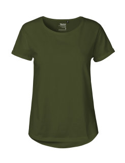Frauen Roll Up Sleeve T-Shirt, military