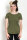 Frauen Roll Up Sleeve T-Shirt, military XS