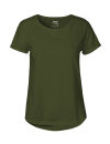 Frauen Roll Up Sleeve T-Shirt, military S