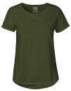 Frauen Roll Up Sleeve T-Shirt, military M