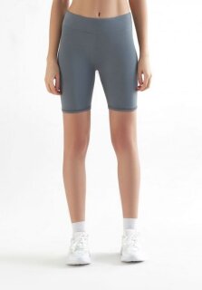 Radlerinnenhose recyceltes Polyester hellgrau M