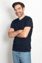 Männer V-Neck T-Shirt navy M