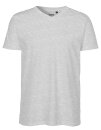Männer V-Neck T-Shirt sports grey