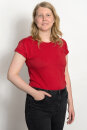 Frauen Fit T-Shirt red S