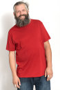 Earth Positiv Unisex-T-Shirt dunkelrot