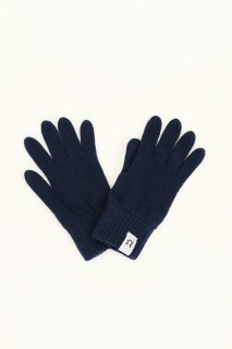 Handschuhe recyceltes Kaschmir Anita dunkelblau - kleinere Größe