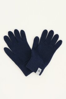 Handschuhe Pierpaolo (groß) recyceltes Kaschmir blue mora