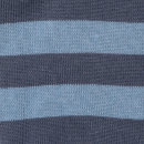 Socken geringelt marine-denim-jeansblau 37-38