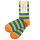 Socken geringelt stachelbeere-polarblau-orange 43-44