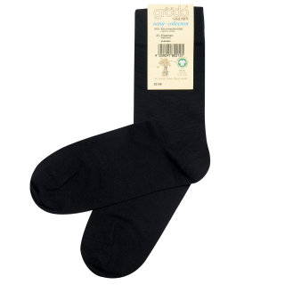 Socke einfarbig schwarz