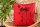 Bio-Kissenbezug Schierling rot 40x40 cm