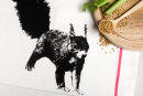 Bio&Fair-Trade Geschirrtuch Eichhörnchen weiß