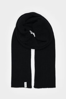 Strickschal Federico recyceltes Kaschmir black ardesia