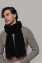 Strickschal Federico recyceltes Kaschmir black ardesia