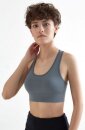 Sport-BH recyceltes Polyester hellgrau M