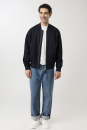 Bomberjacke aus Biobaumwolle navy