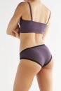 Damen Bustier, indigo/rot gestreift L