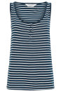 Damen Pyjama Top, navy stripes 16/XL