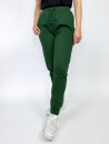 Sweatpants Unisex with Cuff and Zip Pocket bottle green