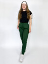 Sweatpants Unisex with Cuff and Zip Pocket bottle green M