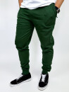 Sweatpants Unisex with Cuff and Zip Pocket bottle green M