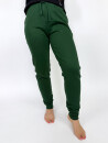 Sweatpants Unisex with Cuff and Zip Pocket bottle green M