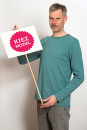 Männer Longsleeve teal XL