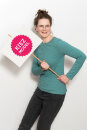 Frauen Longsleeve teal M