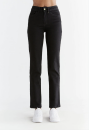 Womens Straight Fit coal black
