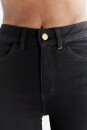 Womens Straight Fit coal black