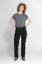 Womens Straight Fit coal black