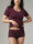 Panty ohne Elasthan burgund 40
