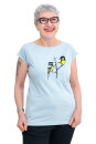 Frauen Raglan-Shirt Kenia Kohlmeisen hellgrau