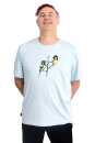 Männershirt Kenia Fair Trade Kohlmeise, hellgrau S