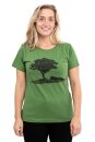 Frauen T-Shirt Kenia Baum im Oderbruch leaf green