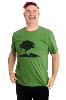 Männershirt Kenia Fair Trade Baum in Oderbruch, leaf green M