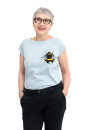 Frauen Raglan-Shirt Kenia Erdhummel hellgrau