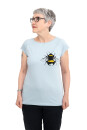 Frauen Raglan-Shirt Kenia Erdhummel hellgrau