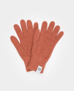Handschuhe recyceltes Kaschmir Anita pink Grapefruit - kleinere Größe